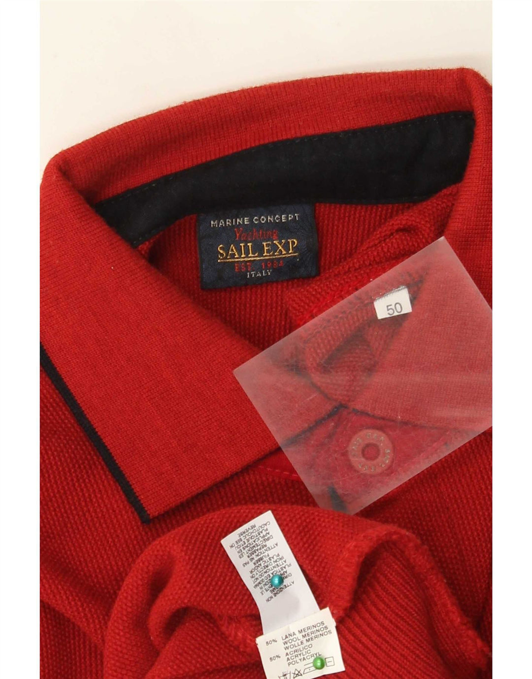 Maglione da uomo con collo alto Sail Exp IT 50 Lana rossa media