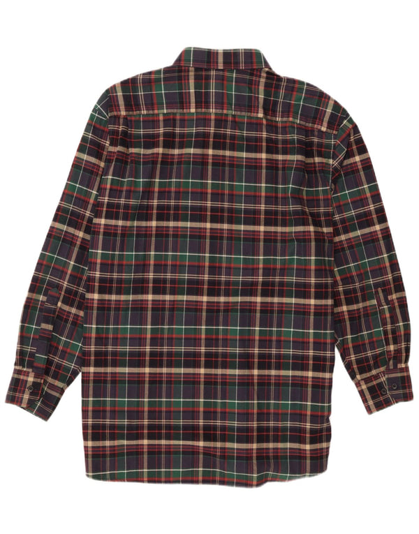 Camicia da uomo in flanella Walbusch taglia 41/42 grande cotone a quadri multicolore