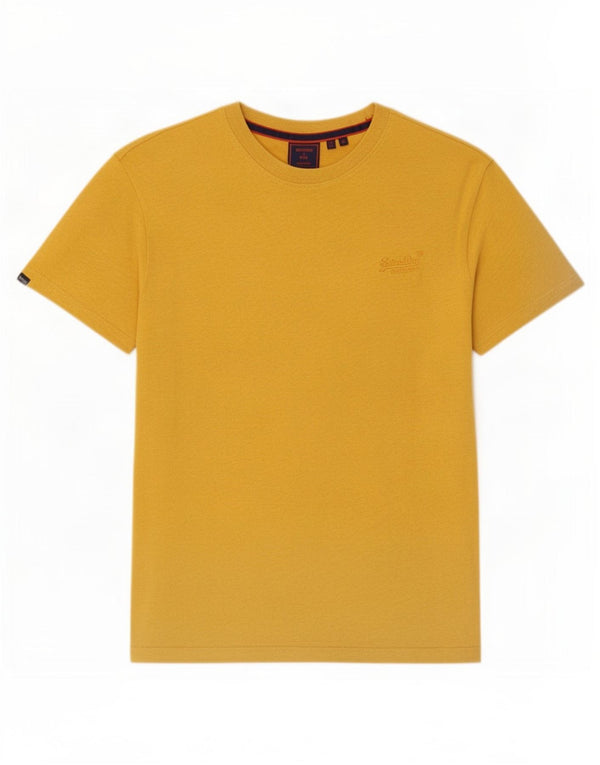 T-shirt da uomo Superdry Top in cotone giallo medio