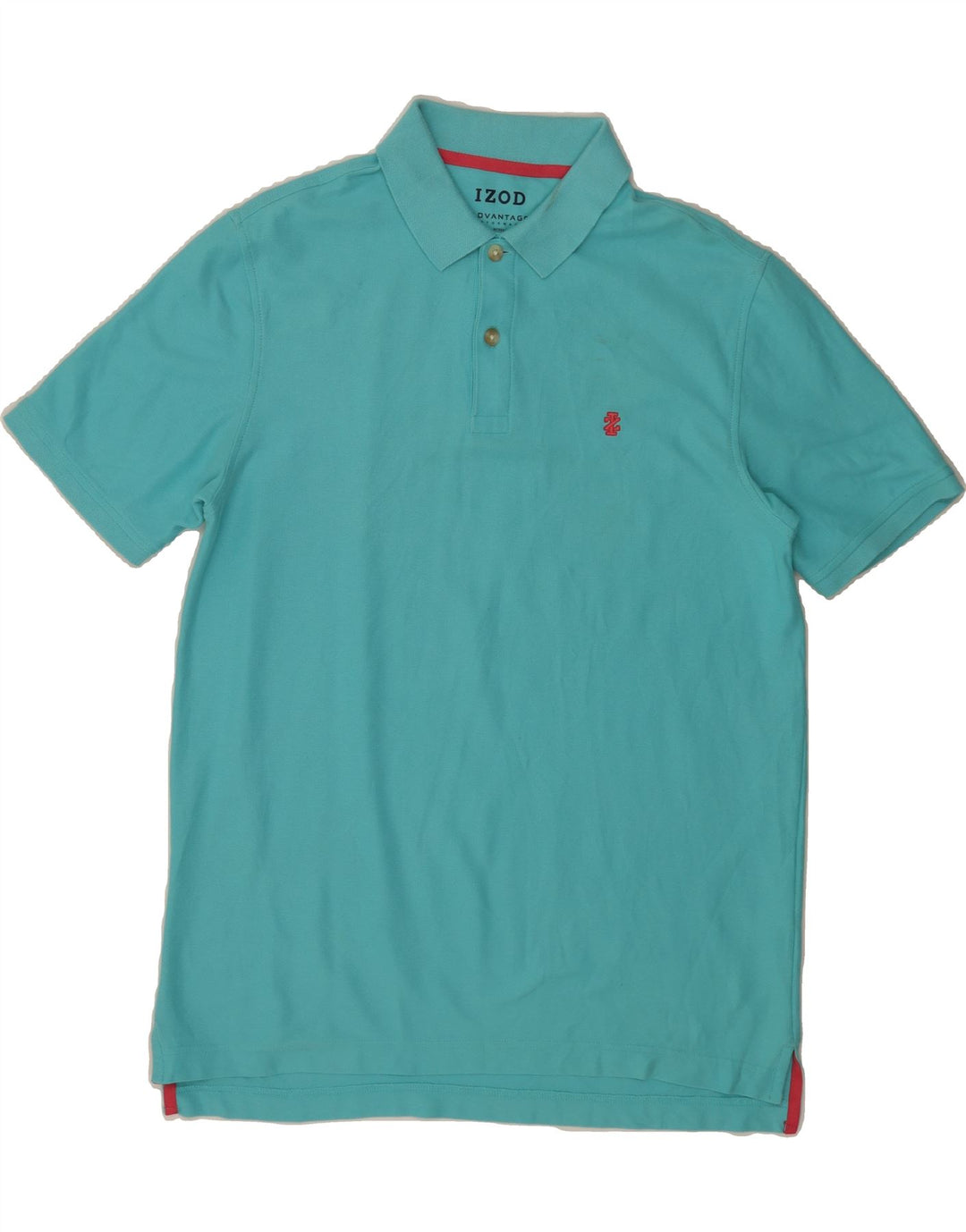 IZOD Mens Natural Fit Polo Shirt Medium Blue Cotton Vintage Izod and Second-Hand Izod from Messina Hembry 