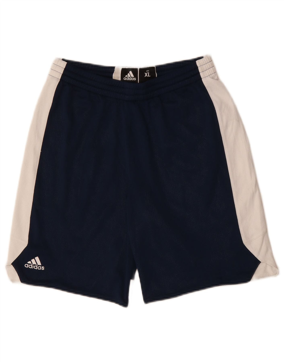 Pantaloncini sportivi Adidas da ragazzo 13-14 anni XL Blu navy in poliestere color block