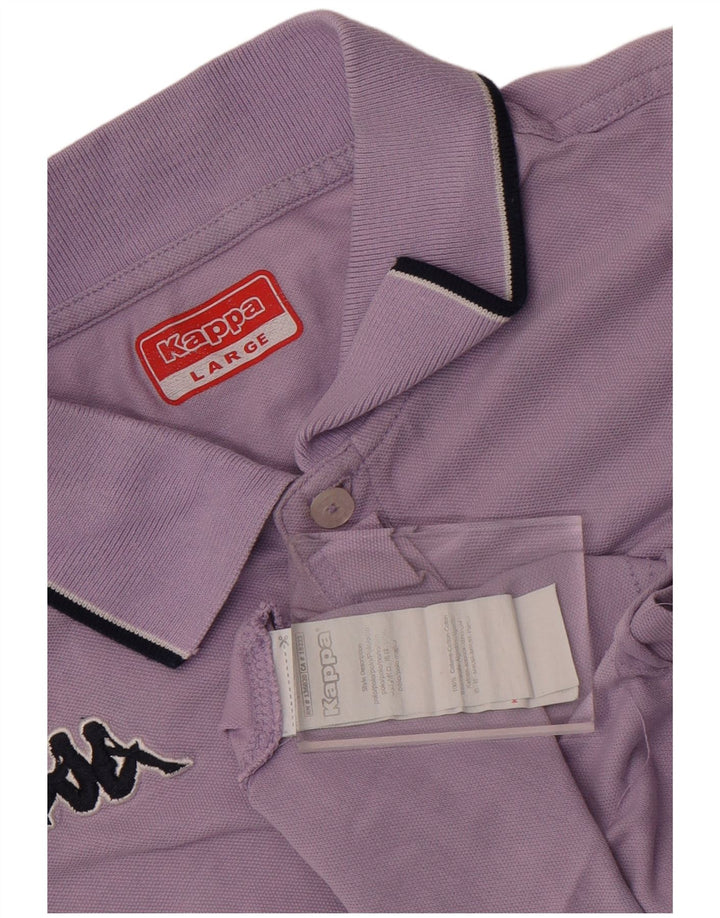 Polo Kappa Uomo Large Viola in cotone
