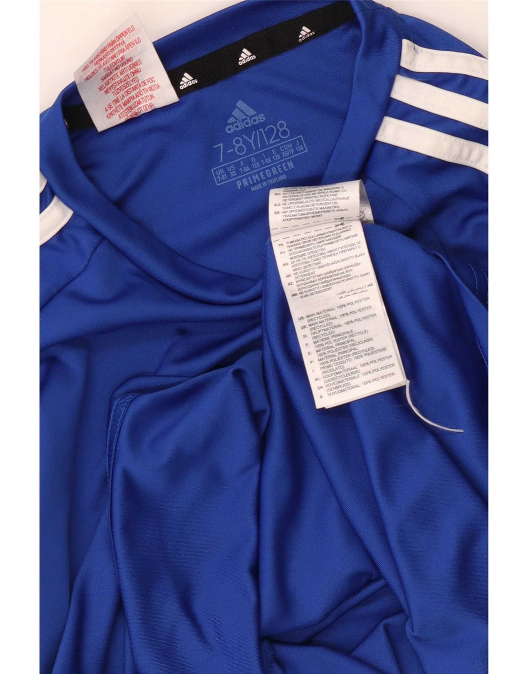 Maglietta Adidas Aeroready da ragazzo, 7-8 anni, in poliestere blu
