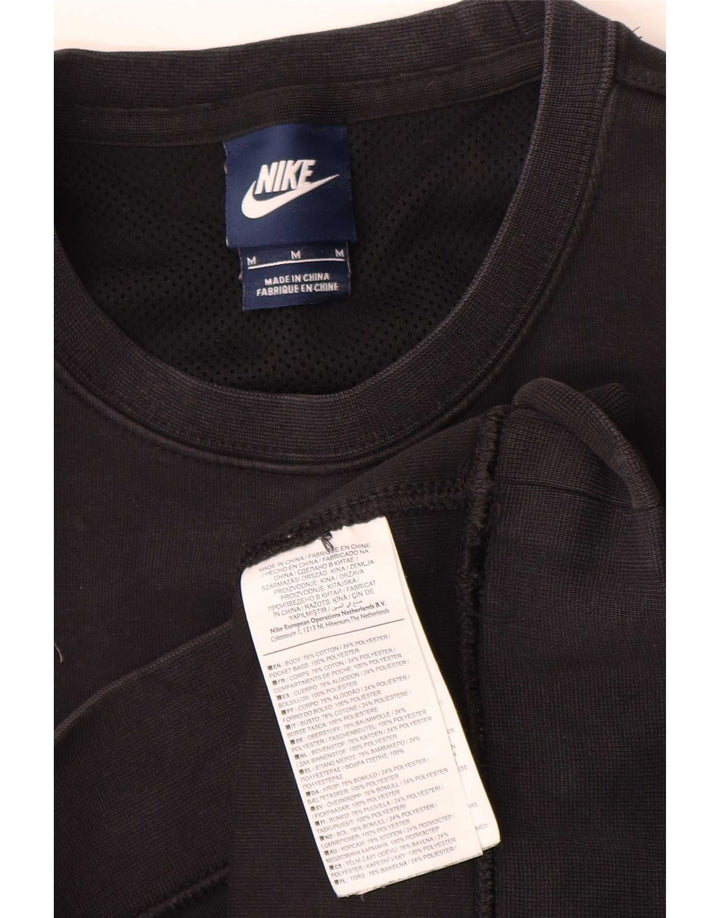 Felpa Nike Uomo Maglia Media Cotone Nero
