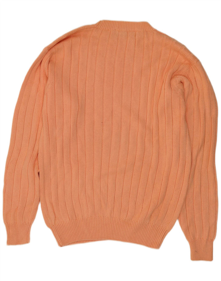 Maglione girocollo da uomo Edward Spires grande in cotone arancione