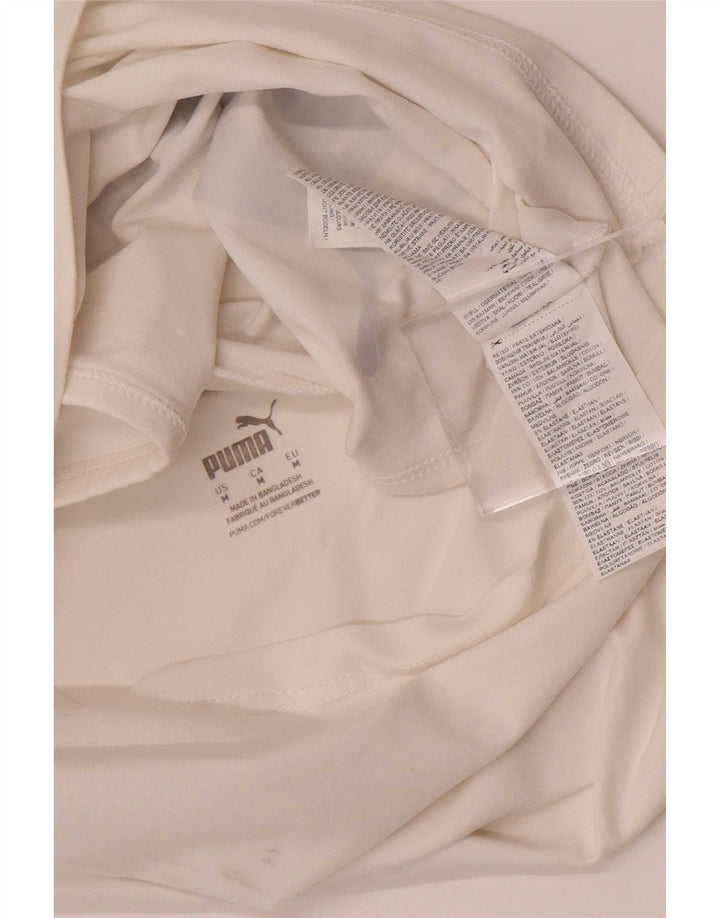 Canotta grafica corta da donna Puma UK 12 cotone bianco medio