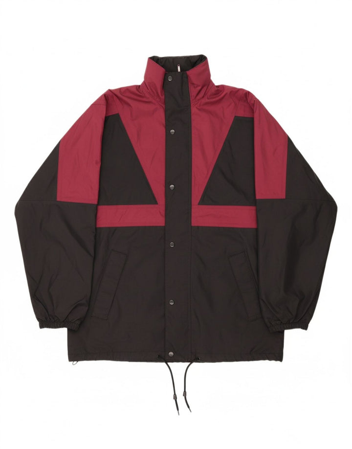 ST. BERNARD Mens Loose Fit Rain Jacket UK 38 Medium Black Colourblock