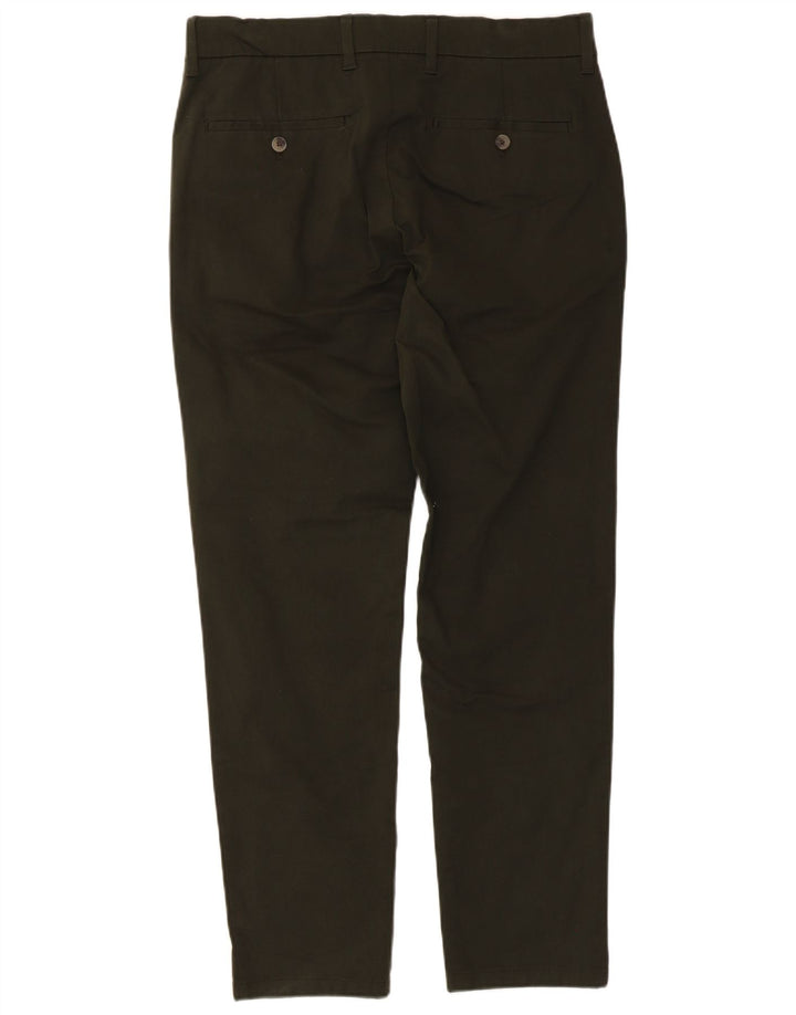 Pantaloni chino slim da uomo Marks & Spencer W32 L29 cotone kaki