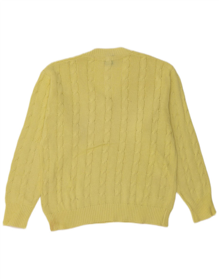 Maglione maglione con scollo a V da uomo C&A giallo medio