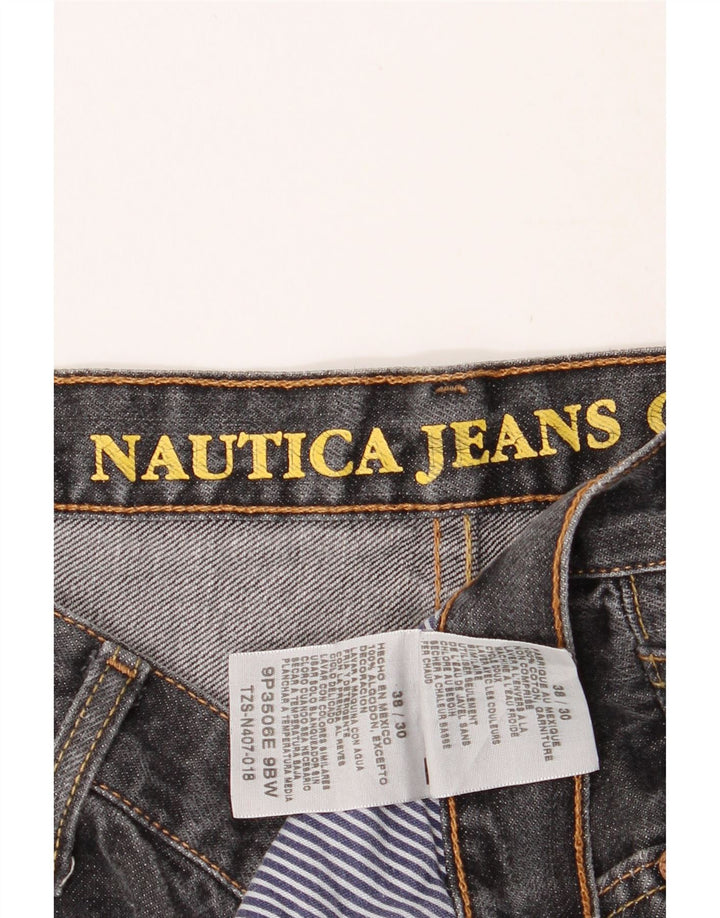 NAUTICA Mens Straight Jeans W38 L30 Black Cotton Vintage Nautica and Second-Hand Nautica from Messina Hembry 