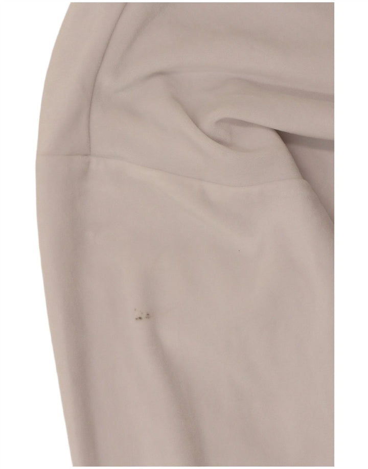 JUICY COUTURE Felpa con grafica corta da donna UK 16 Large Bianca