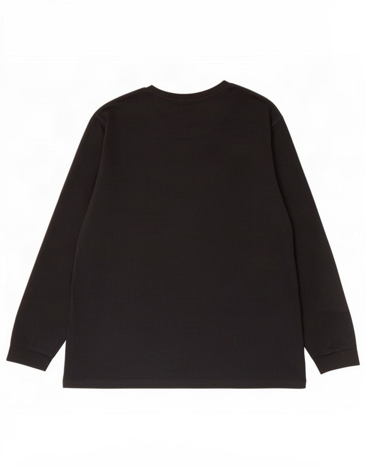 Adidas Uomo Graphic Top Manica Lunga 2XL Nero Poliestere
