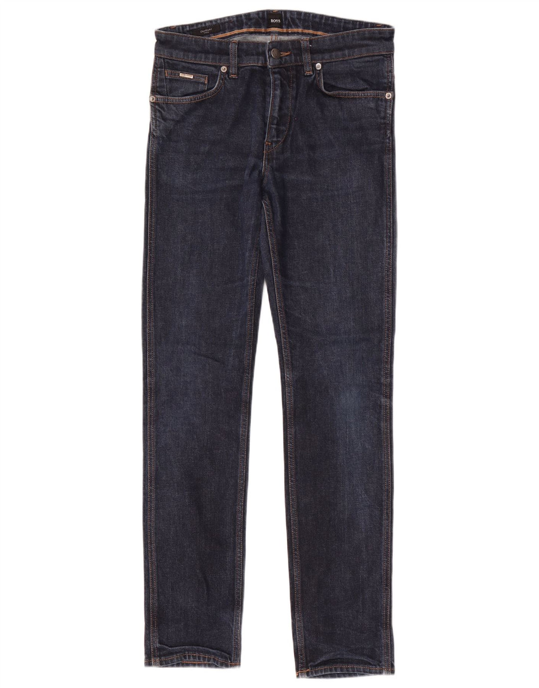 Jeans slim elasticizzati da uomo Hugo Boss W30 L32 cotone blu