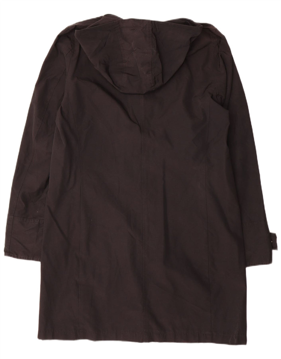 Cappotto con cappuccio da donna Woolrich UK 16 grande cotone nero