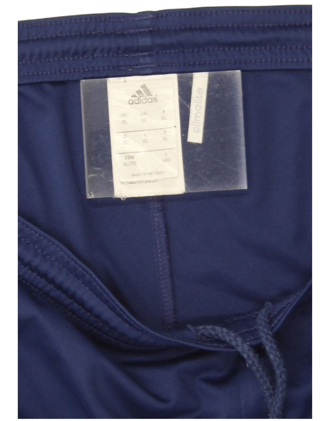 Pantaloncini sportivi Adidas Climalite da uomo XL in poliestere blu navy