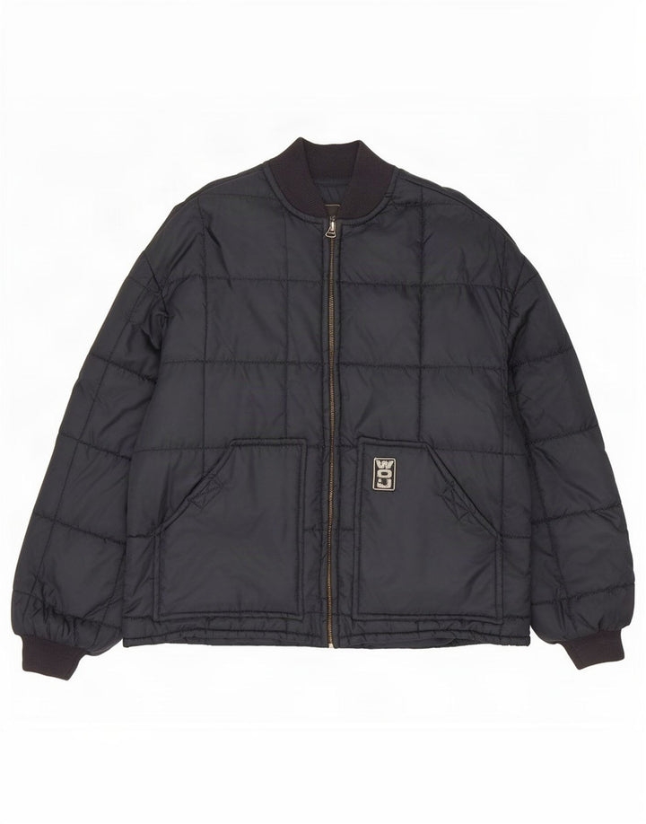 Casucci Giacca imbottita da uomo UK 42 XL Nylon blu navy