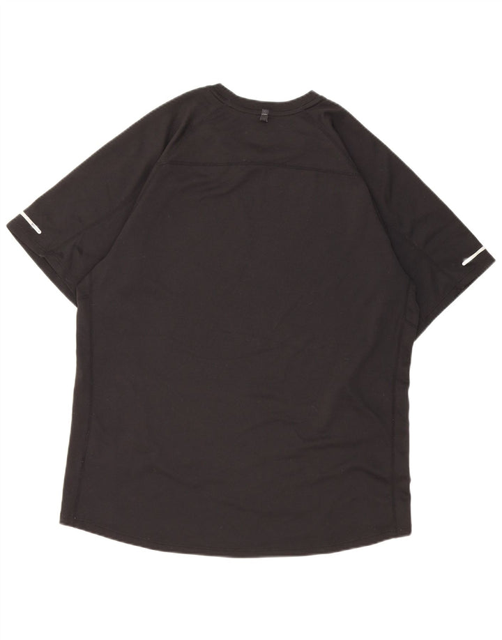 T-shirt Nike Dri Fit da uomo, grande, in poliestere nero