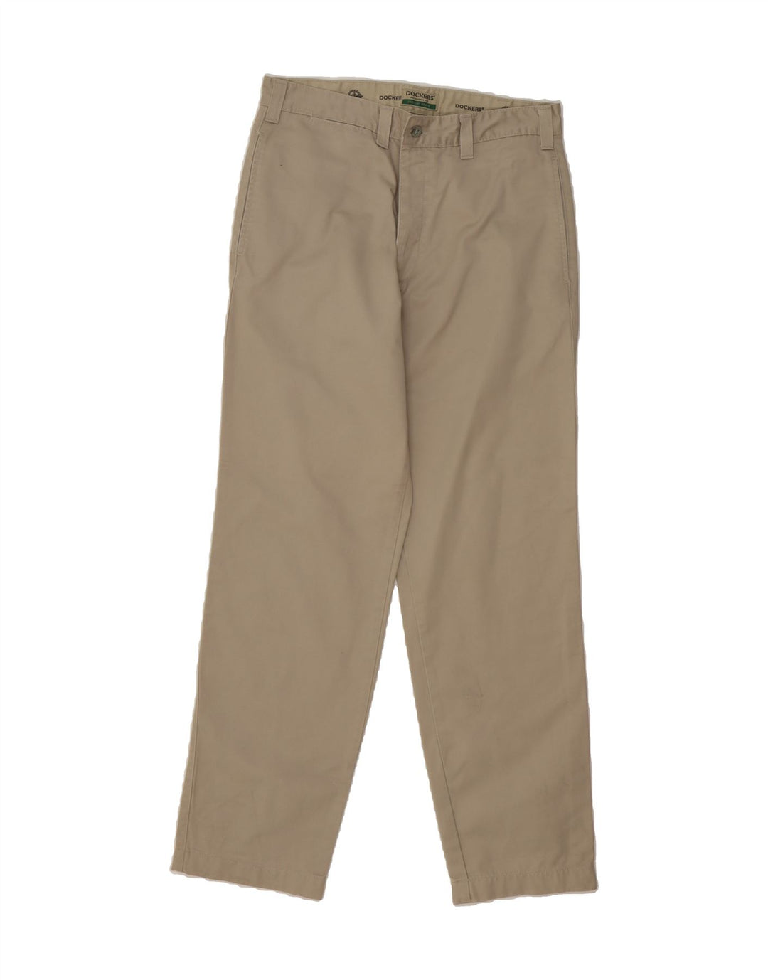 DOCKERS Mens Straight Chino Trousers W34 L32 Beige Vintage Dockers and Second-Hand Dockers from Messina Hembry 