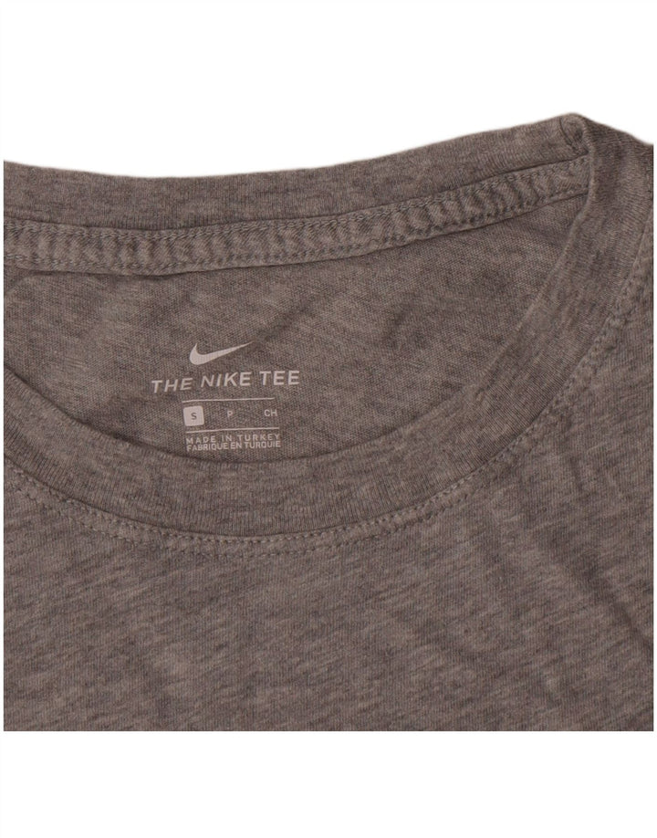 T-shirt grafica da uomo Nike Top in cotone chiazzato grigio piccolo
