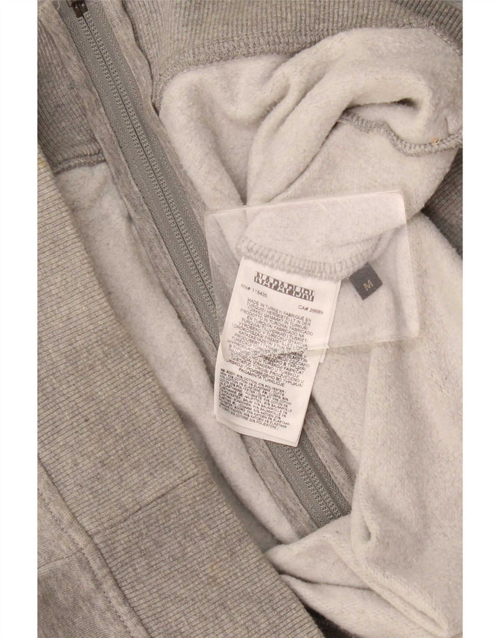 Giacca da tuta da uomo Napapijri in cotone grigio medio
