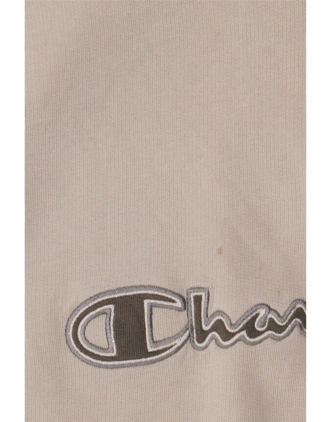 Felpa Champion da uomo con collo con zip grafica, maglione grande, cotone grigio