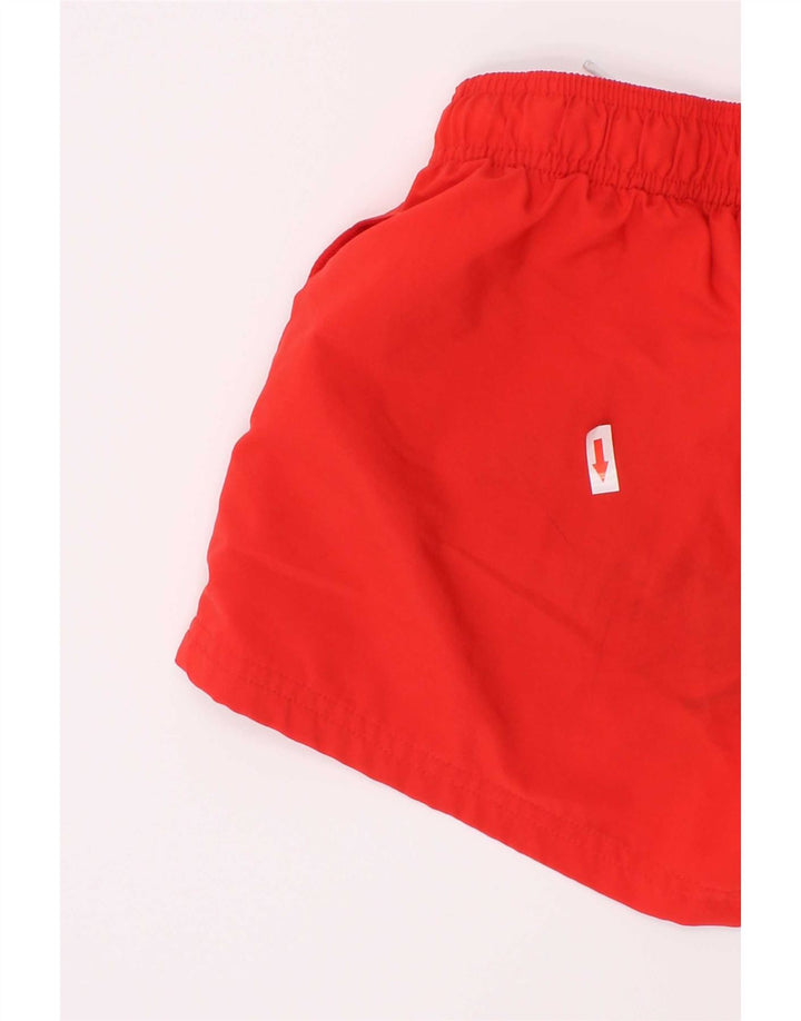 Pantaloncini sportivi Adidas da ragazzo 9-10 anni in poliestere rosso