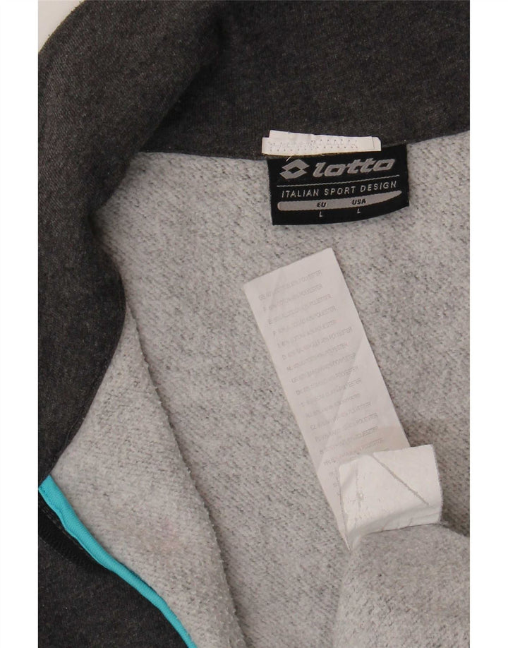 Giacca da tuta da donna Lotto UK 14 Large in cotone grigio