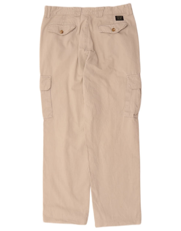 Pantaloni cargo dritti da uomo Lee W34 L32 in cotone beige