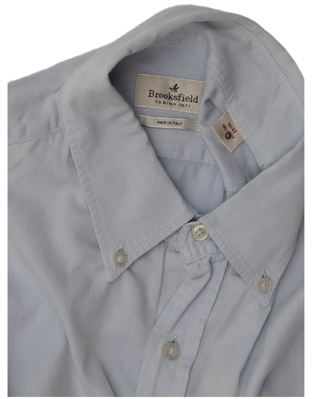 Camicia da uomo Brooksfield taglia 43 grande blu