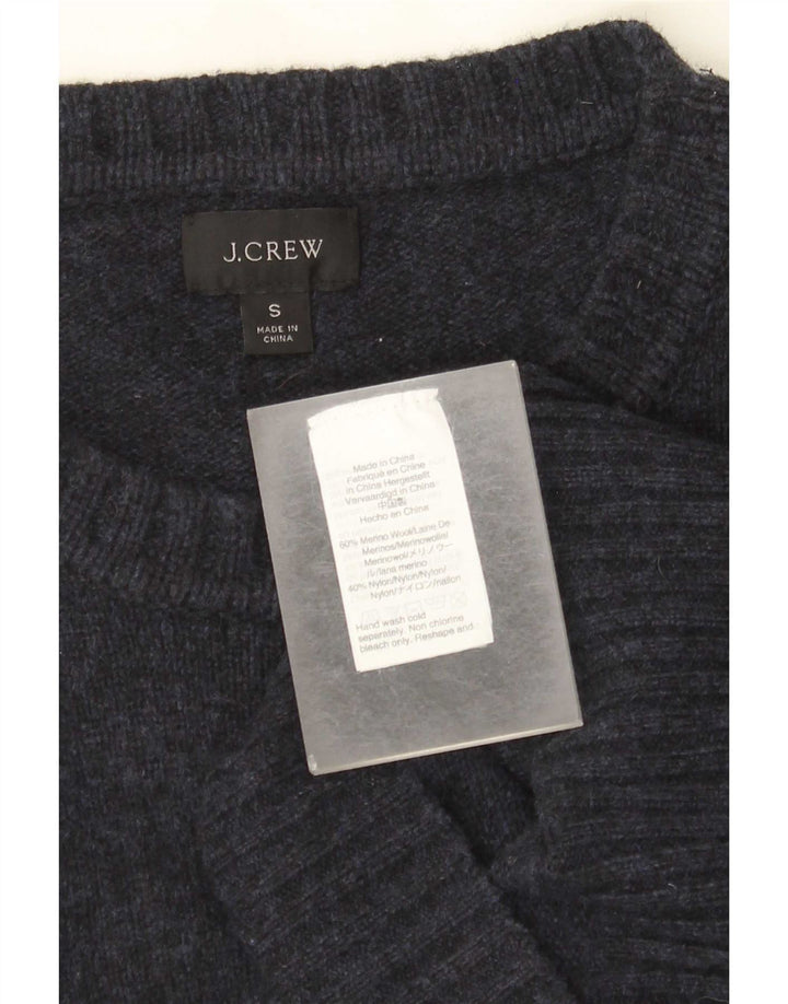 J. Crew Maglione da uomo con vestibilità regolare e collo piccolo blu navy screziato