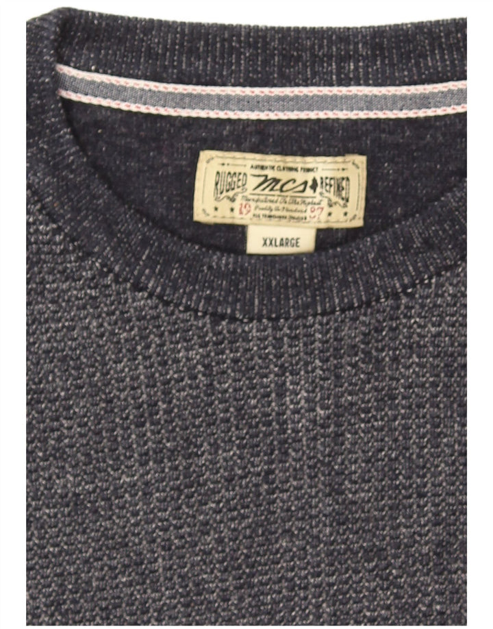 Maglione maglione girocollo da uomo Marlboro Classics 2XL Blu navy