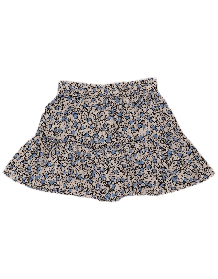 Pantaloni caldi da donna Zara piccoli W26 in viscosa floreale multicolore