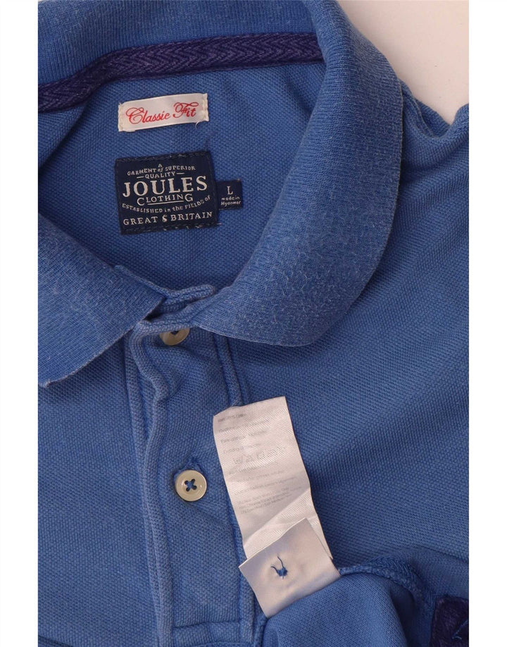 Polo Joules da uomo vestibilità classica, taglia grande, in cotone blu