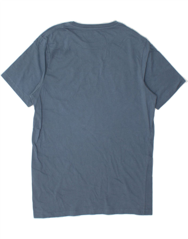 JACK & JONES Mens Graphic T-Shirt Top Large Blue Cotton Vintage Jack & Jones and Second-Hand Jack & Jones from Messina Hembry 