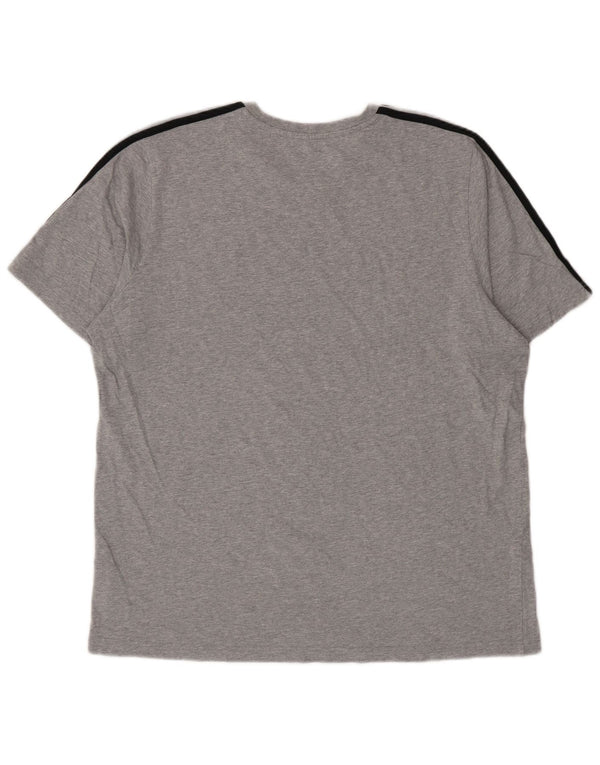 T-shirt Adidas da uomo Top XL in cotone grigio