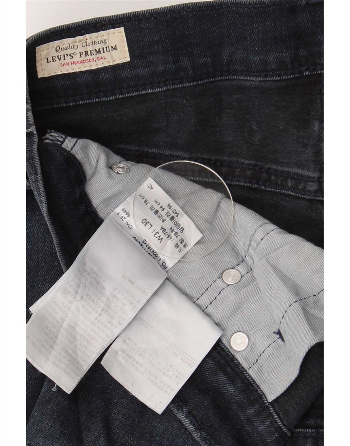 Levi's Uomo 511 Slim Jeans W31 L30 Blu Navy Cotone