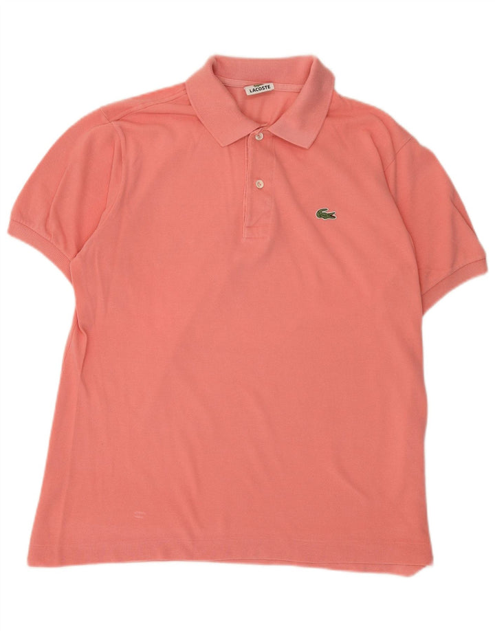 Polo da uomo Lacoste taglia 4 in cotone rosa medio