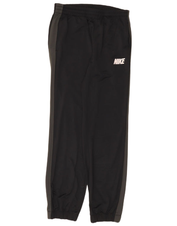 Nike Mens Tracksuit Trousers Joggers Medium  Black Colourblock Polyester