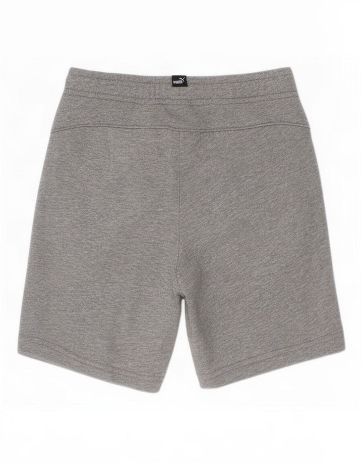 Pantaloncini sportivi Puma da ragazzo 7-8 anni in cotone grigio