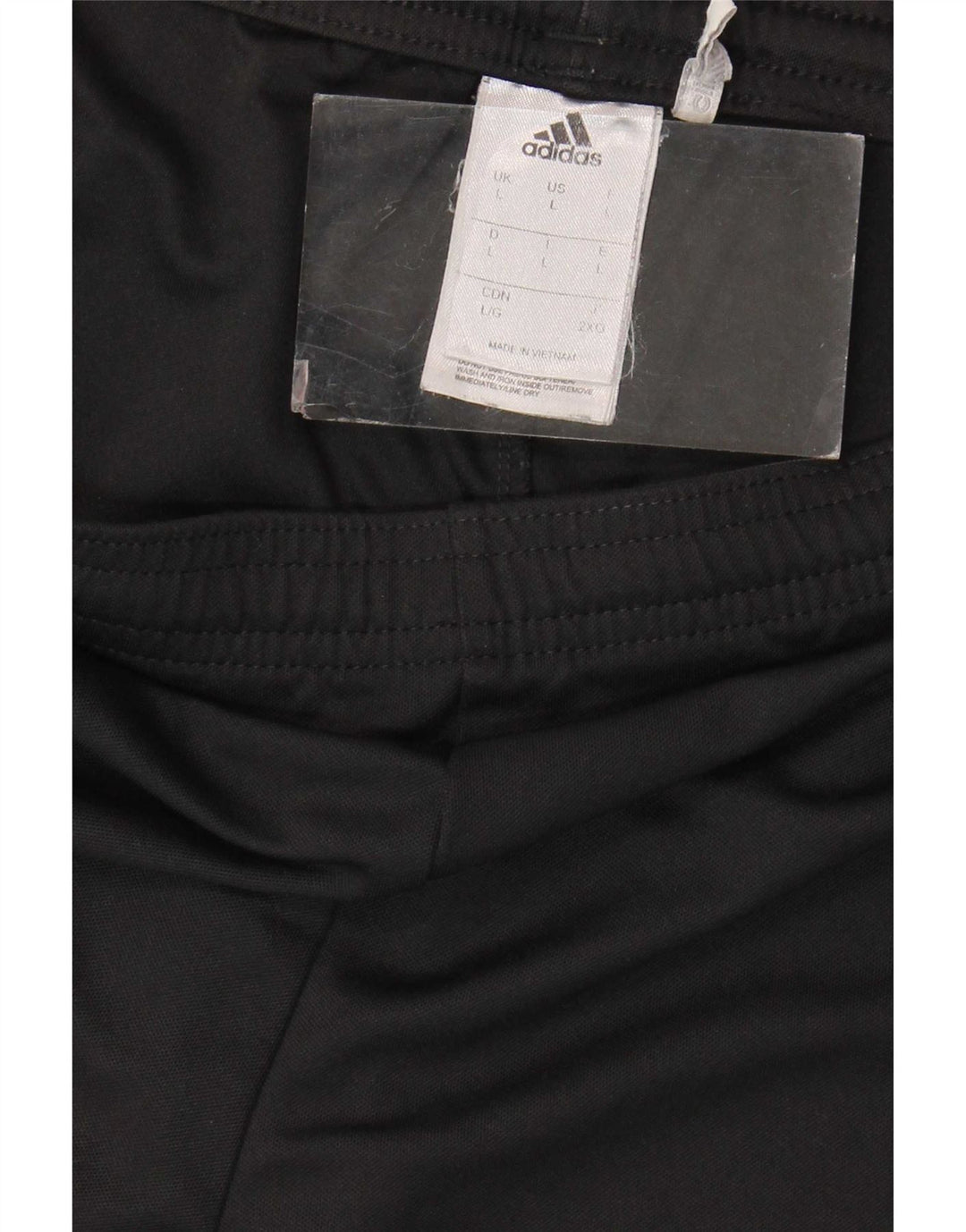 Pantaloncini sportivi Adidas Climalite da uomo grandi in poliestere nero