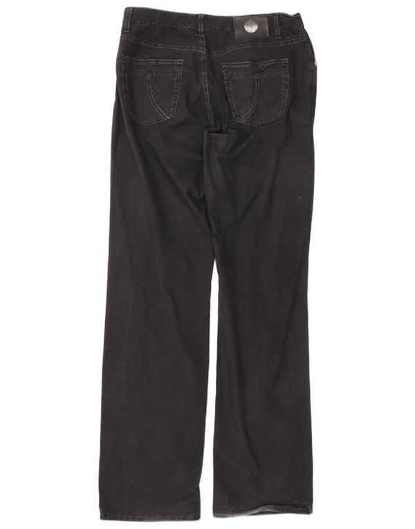Pantaloni Casual Dritti Uomo Trussardi W34 L33 Cotone Nero
