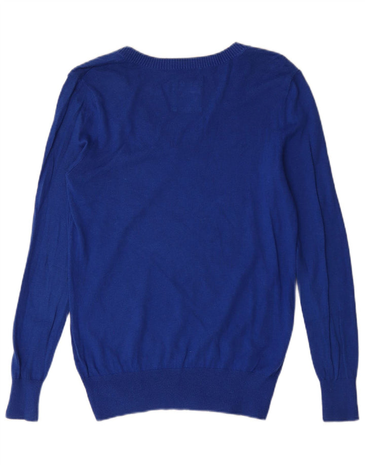 Maglione Hollister da donna con scollo a V UK 14 Blu medio