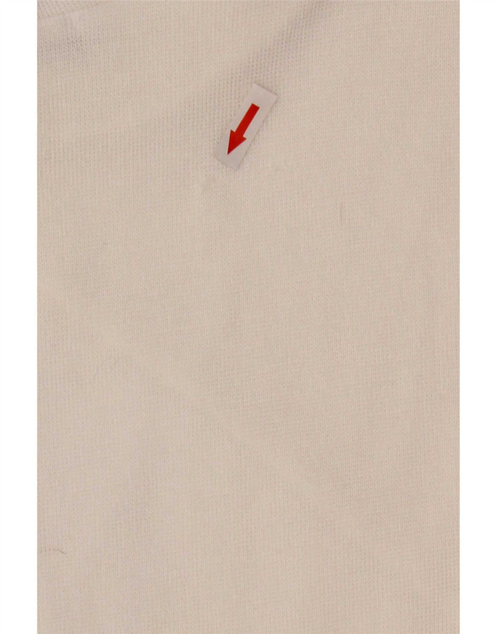 Abito a trapezio a maniche lunghe da donna Zara UK 14 Poliestere bianco medio