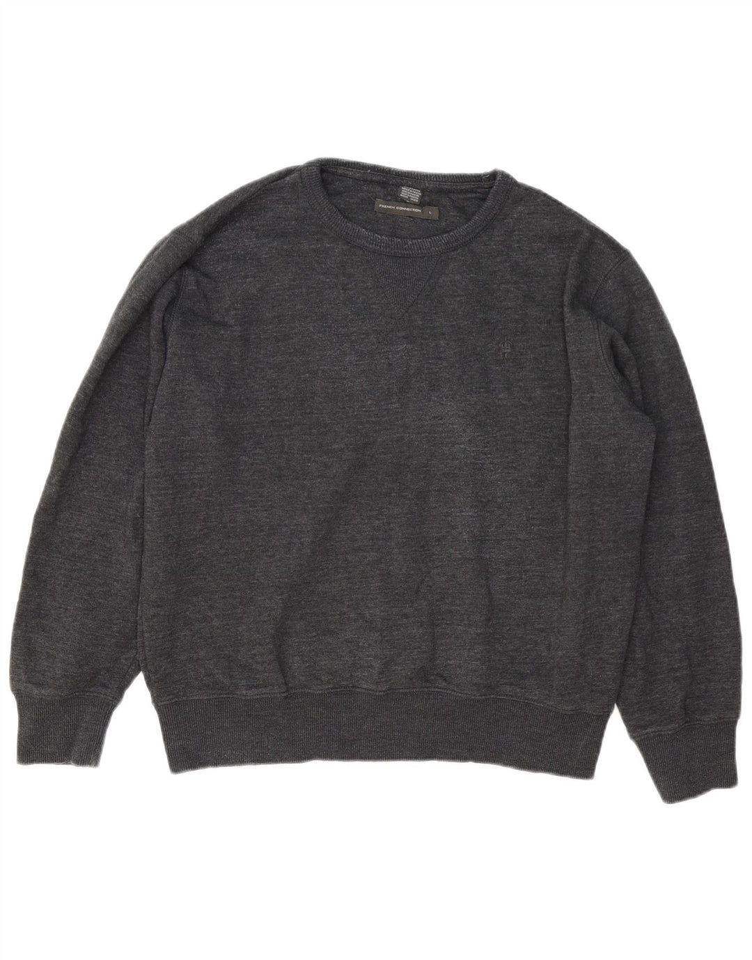 Felpa da uomo French Connection Maglione grande cotone grigio