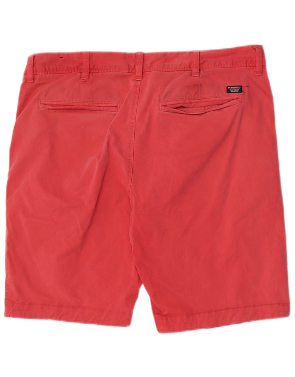 Pantaloncini chino da uomo Superdry W36 Large in cotone rosa