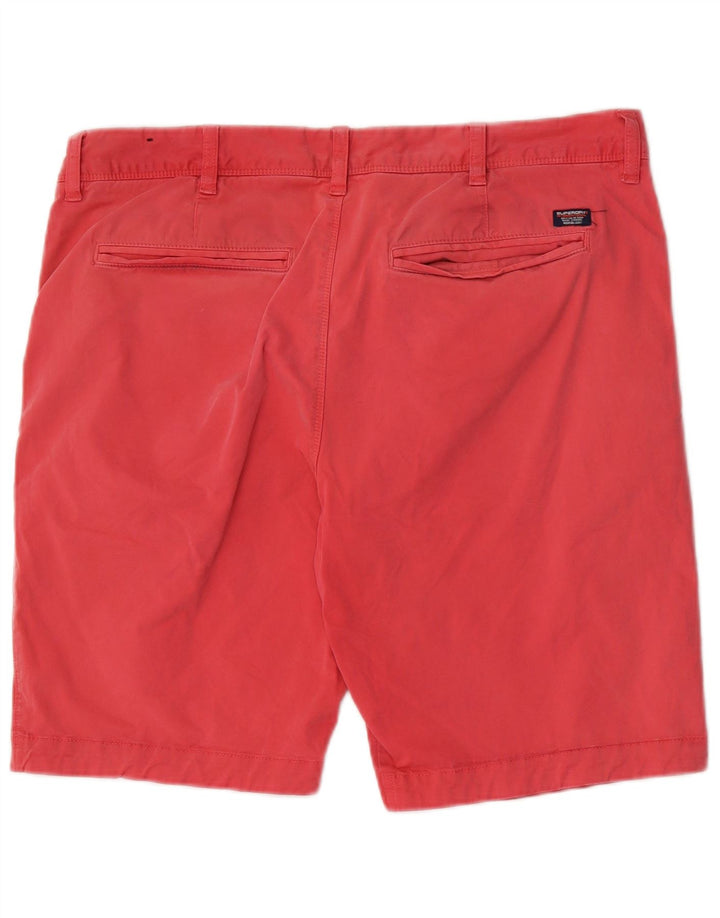 Pantaloncini chino da uomo Superdry W36 Large in cotone rosa