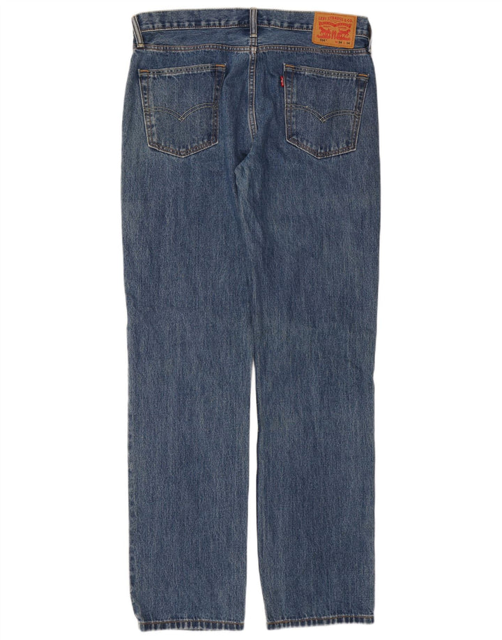 Levi's Uomo 514 Jeans dritti W34 L34 Cotone Blu
