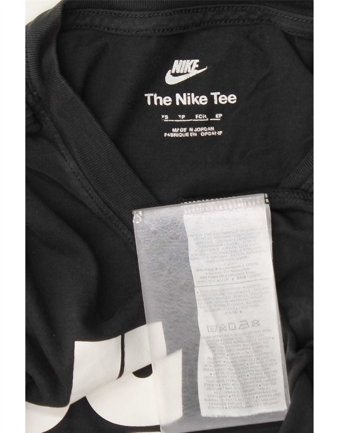 T-shirt grafica da uomo Nike Top XS in cotone nero