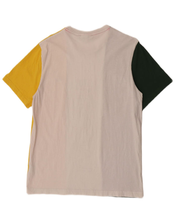 T-shirt grafica da uomo Lacoste taglia superiore 5 grande multicolore a blocchi di colore