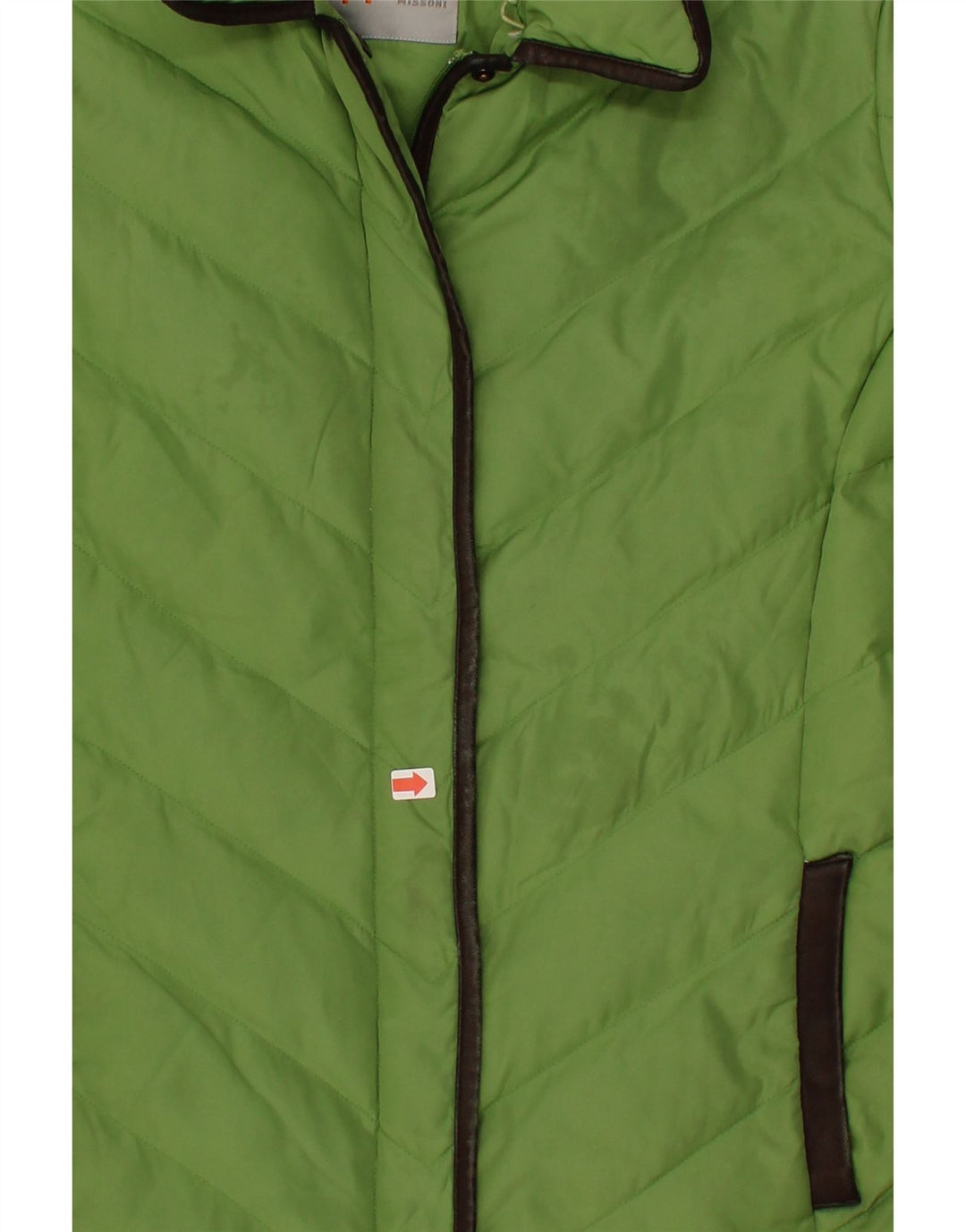 MISSONI Womens Padded Jacket US 12 Large Green Polyester Vintage Missoni and Second-Hand Missoni from Messina Hembry 